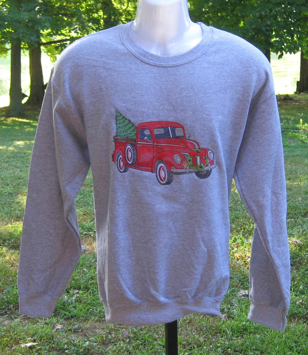 Truck and Tree sweatshirt – Stitched with Family Ties